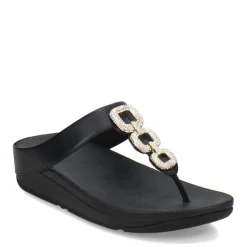 Best FitFlop Women's , Fino Crystal Chain Toe-Post Sandal Black