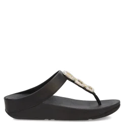 Best FitFlop Women's , Fino Crystal Chain Toe-Post Sandal Black