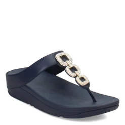 Discount FitFlop Women's , Fino Crystal Chain Toe-Post Sandal Midnight Navy