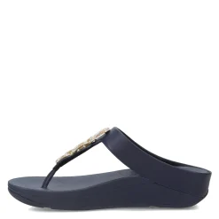 Discount FitFlop Women's , Fino Crystal Chain Toe-Post Sandal Midnight Navy
