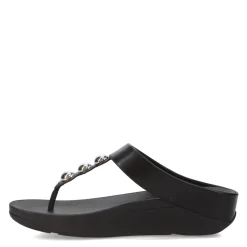 Best FitFlop Women's , Fino Mirror Dome Toe-Post Sandal Black