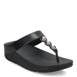 Outlet FitFlop Women's , Fino Mirror Dome Toe-Post Sandal Black