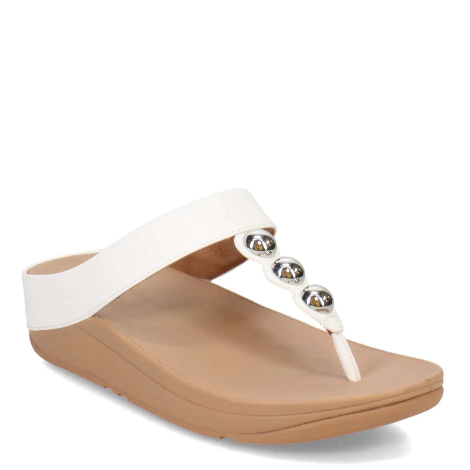 Sale FitFlop Women's , Fino Mirror Dome Toe-Post Sandal Urban White