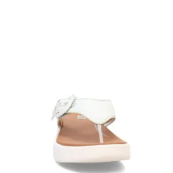 Discount FitFlop Women's , F-Mode Canvas Flatform Thong Sandal Blue