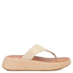New FitFlop Women's , F-Mode Espadrille Glitz Thong Sandal Ivory