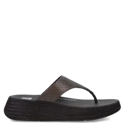 Outlet FitFlop Women's , F-Mode Espadrille Glitz Thong Sandal Black
