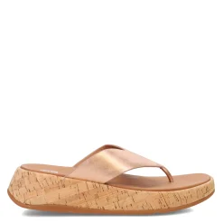 Best FitFlop Women's , F-Mode Flatform Toe Post Sandal Rose Gold