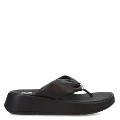 Discount FitFlop Women's , F-Mode Leather-Twist Toe-Post Sandal Black