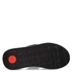 Online FitFlop Women's , F-Mode Leather-Twist Toe-Post Sandal Black