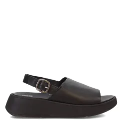 Women's , F-Mode Leather Flatform Back-Strap Sandal-FitFlop Sale