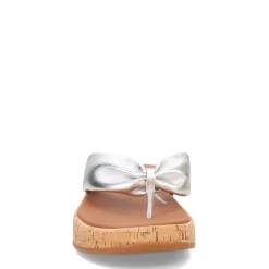 Sale FitFlop Women's , F-Mode Twist Flatform Thong Sandal Silver