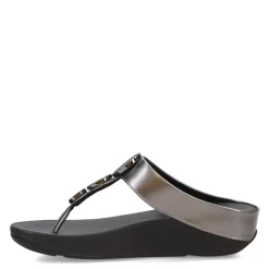 FitFlop Women's , HALO Bead-Circle Toe-Post Sandal Pewter