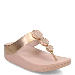 Discount FitFlop Women's , HALO Bead-Circle Toe-Post Sandal Rose Gold