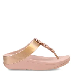 Discount FitFlop Women's , HALO Bead-Circle Toe-Post Sandal Rose Gold