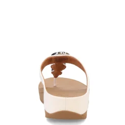 Best FitFlop Women's , Halo Beaded Circle Toe-Post Sandal Urban White