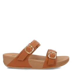 Discount FitFlop Women's , Lulu Adjustable Buckle Slide Sandal Light Tan