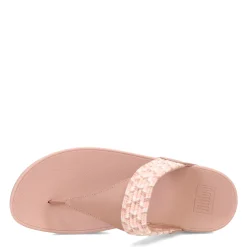 FitFlop Women's , Lulu Art Webbing Thong Sandal Beige