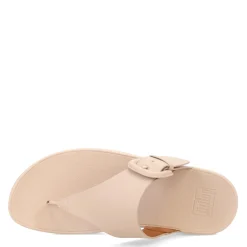 Outlet FitFlop Women's , Lulu Covered Buckle Thong Sandal Beige