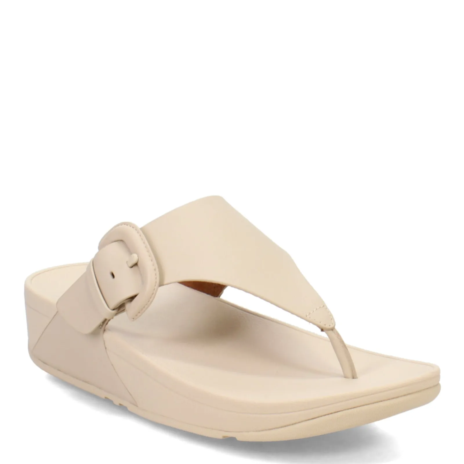 Sale FitFlop Women's , Lulu Covered Buckle Thong Sandal Beige