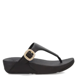 Best FitFlop Women's , Lulu Crystal Buckle Thong Sandal Black
