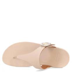 Outlet FitFlop Women's , Lulu Crystal Buckle Thong Sandal Beige