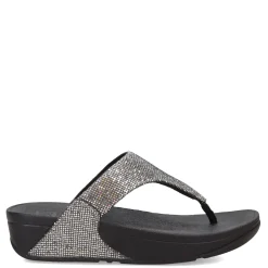 Clearance FitFlop Women's , Lulu Glitter Thong Sandal Silver