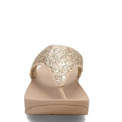 Discount FitFlop Women's , Lulu Glitter Thong Sandal Latte Beige