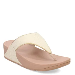 Online FitFlop Women's , Lulu Shimmerweave Thong Sandal Beige