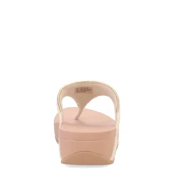 Online FitFlop Women's , Lulu Shimmerweave Thong Sandal Beige