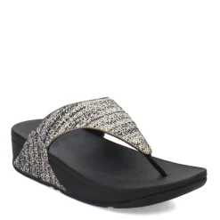 Online FitFlop Women's , Lulu Shimmerweave Thong Sandal Black