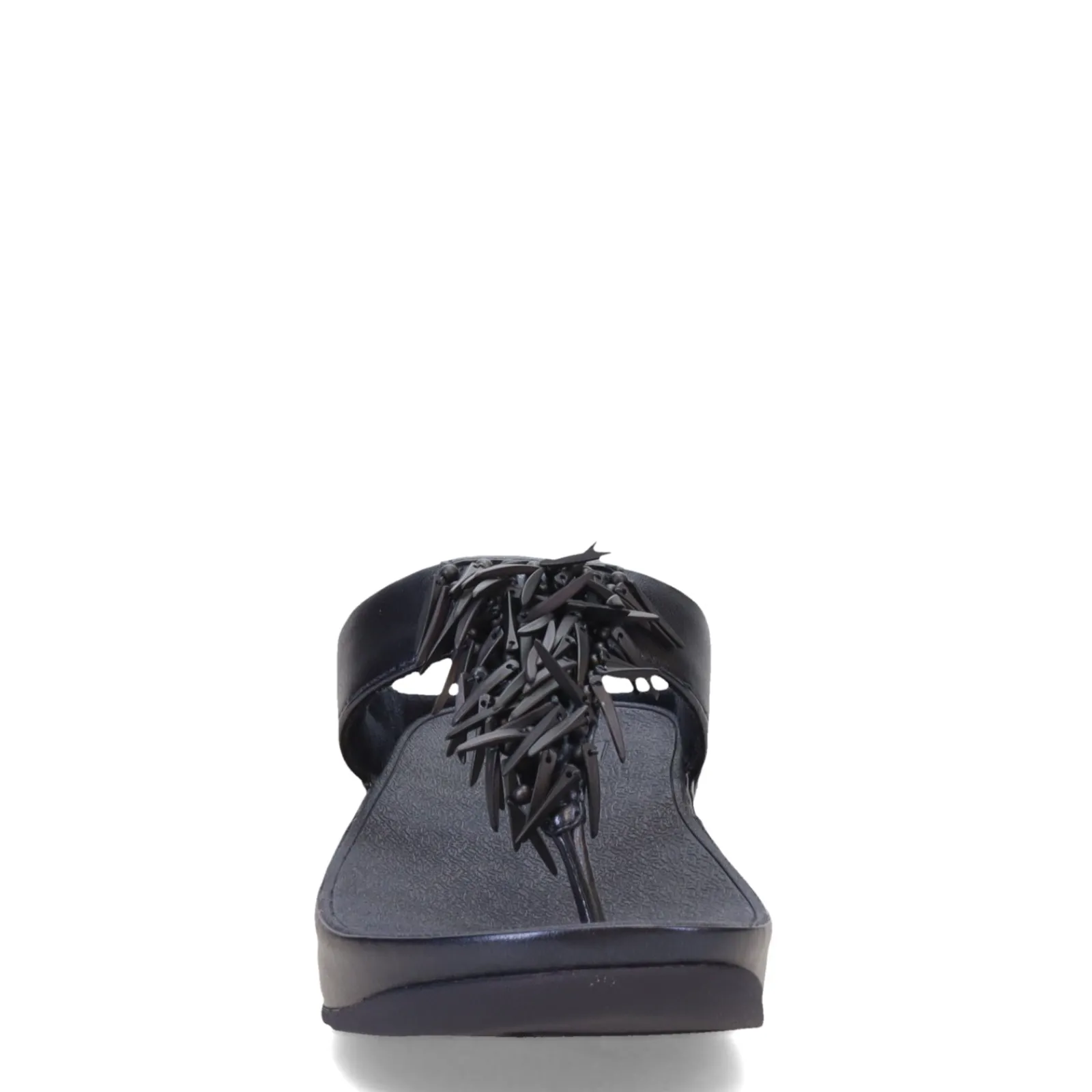 New FitFlop Women's , Rumba Beaded Metallic Toe-Post Sandal Metallic Navy