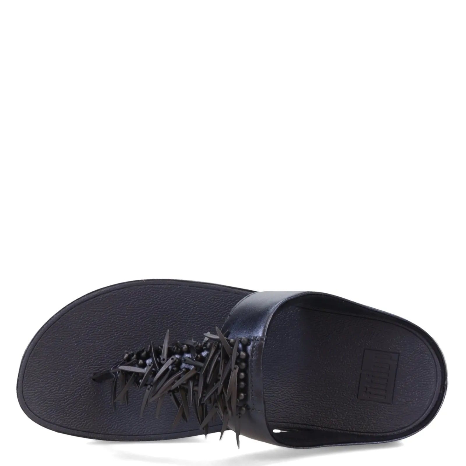 New FitFlop Women's , Rumba Beaded Metallic Toe-Post Sandal Metallic Navy