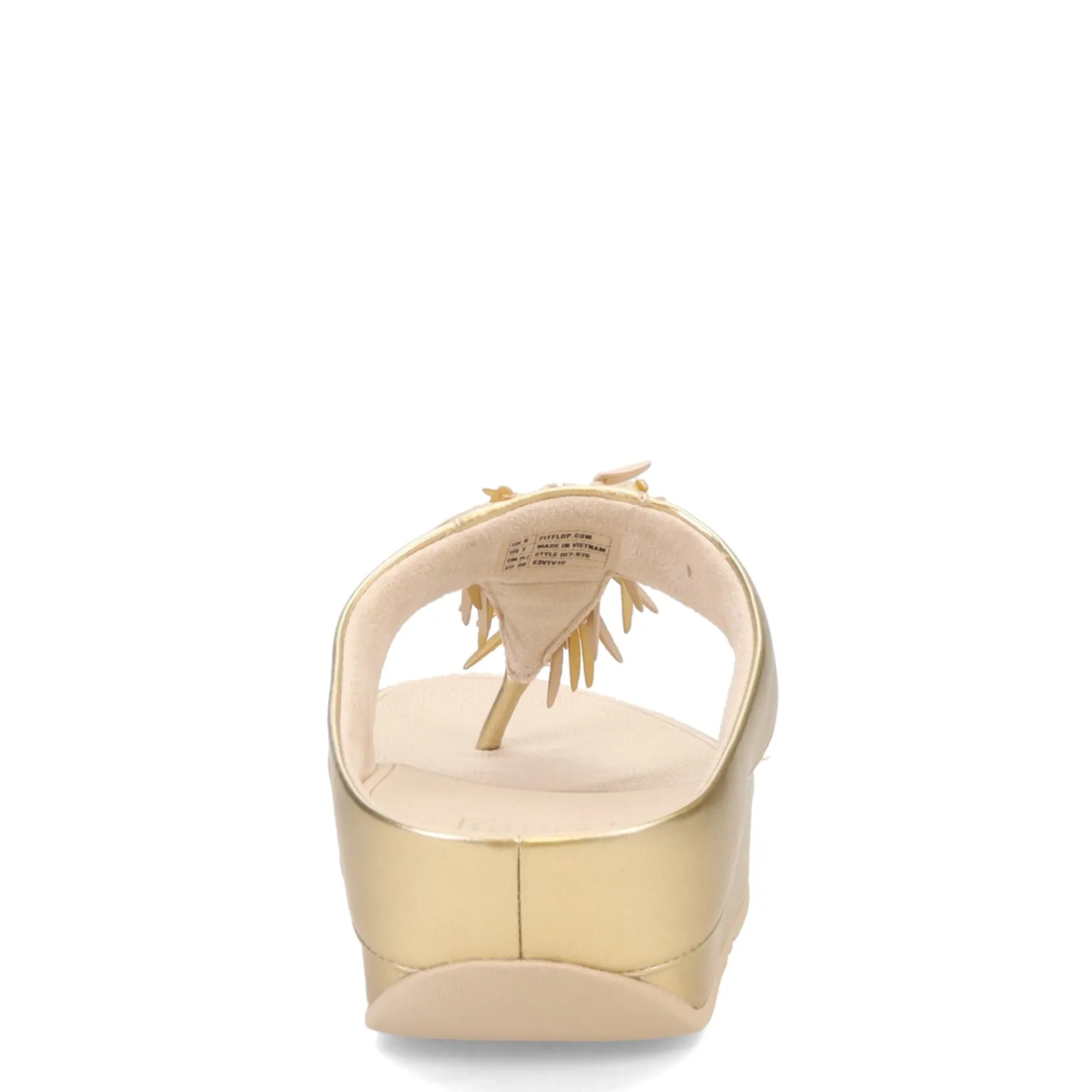 Sale FitFlop Women's , Rumba Beaded Metallic Toe-Post Sandal Platinum