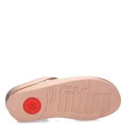 Online FitFlop Women's , Rumba Beaded Metallic Toe-Post Sandal Rose Gold