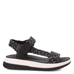 Outlet FitFlop Women's , Surff Art-Webbing Back-Strap Sandal Black