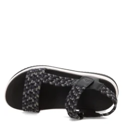 Outlet FitFlop Women's , Surff Art-Webbing Back-Strap Sandal Black