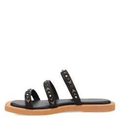 New Frye Women's , Faye Studded Sandal Black