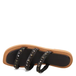 New Frye Women's , Faye Studded Sandal Black