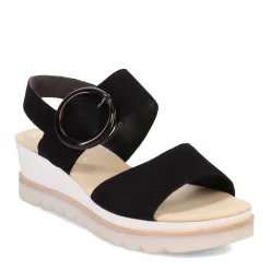 Outlet Gabor Women's , Wedge Ankle Strap 84.645 Sandal Black
