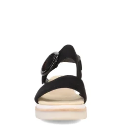 Outlet Gabor Women's , Wedge Ankle Strap 84.645 Sandal Black