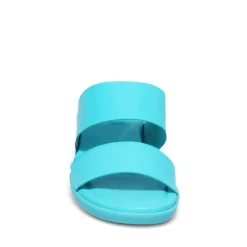 Hush Puppies Women's , Brite Jells Slide Sandal Caribbean Blue