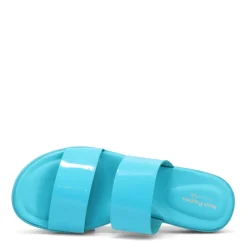 Hush Puppies Women's , Brite Jells Slide Sandal Caribbean Blue