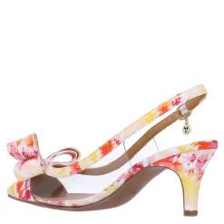 Outlet J Renee Women's , Calista Pump Clear/Warm Multi Fabric