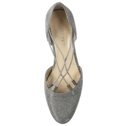 Sale J Renee Women's , Charolette Pump Pewter Glitter