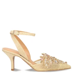 New J Renee Women's , Desdemona Pump Gold Glitter