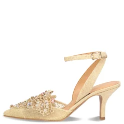 New J Renee Women's , Desdemona Pump Gold Glitter