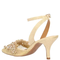 New J Renee Women's , Desdemona Pump Gold Glitter