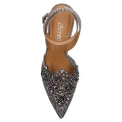 Sale J Renee Women's , Desdemona Pump Pewter Glitter