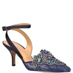 Online J Renee Women's , Desdemona Pump Navy Lace