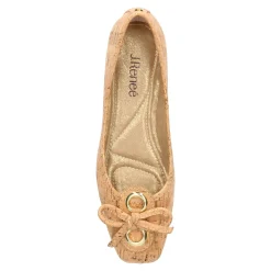 Hot J Renee Women's , Edie Flat Gold Cork